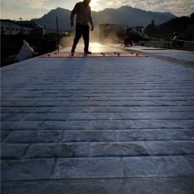 彩色壓花壓膜地坪  供應彩色透水藝術壓花地坪壓花地坪 彩色地坪材料廠家直銷