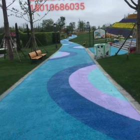 紅河哈尼族透水地坪  彩色透水混凝土地坪材料生產廠家  透水地坪生產廠家  生態透水砼粘接劑  現場施工免費指導   量大送貨到工地