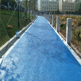 重慶市巴南區彩色透水混凝土生產廠家  彩色透水混凝土路面 壓花地坪材料生產廠家 透水混凝土粘接劑 生態透水砼  免費設計施工方案 免費做造價預算