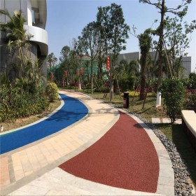 巴中彩色透水混凝土地面  彩色透水混凝土生產廠家  透水混凝土施工價格 海綿城市  生態透水砼  免費指導  廠家直銷送貨到工地