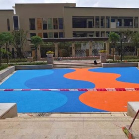 云南昆明市  彩色生態透水混凝土地坪  增強劑 彩色透水地坪 透水路面 透水混凝土廠家直銷 彩色透水混凝土 免費指導