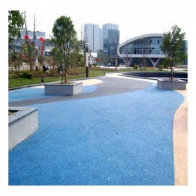 露骨彩色透水混凝土 車行彩色透水混凝土路 透水性混凝土彩色路面