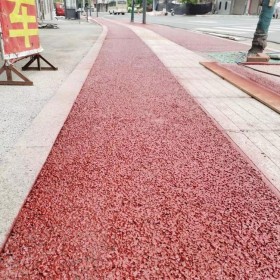 達州市 彩色透水混凝土材料生產廠家 透水砼