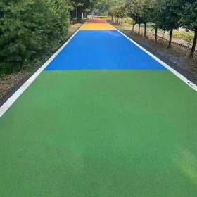 安康市  彩色透水混凝土   透水砼顏色料 透水地坪粘接膠 透水地坪報價 城市瀝青改色 c25彩色透水混凝土包工包料廠家直銷