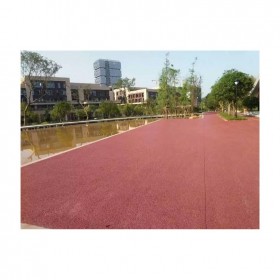 衡陽市 彩色生態透水混凝土 透水地坪材料廠家 免費指導施工 免費郵寄小樣品 豪軒地坪 專注透水混泥土