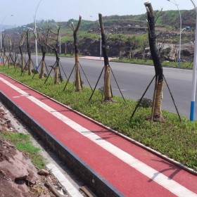 崇左市 彩色混凝土  透水地坪材料生產(chǎn)廠家 透水混泥土增強(qiáng)劑