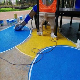 陜西 透水混凝土 彩色透水地坪 生態透水混凝土材料廠家 免費指導施工 送貨到工地