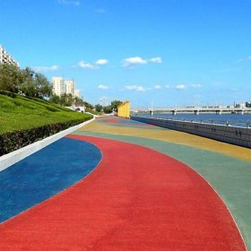 四川省 彩色透水混凝土地坪 地坪施工工藝 透水混凝土生產材料廠家 豪軒地坪