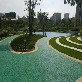 成都市 彩色透水混凝土 彩色路面 彩色透水混凝土材料廠家  生態透水混凝土施工 免費造價預算