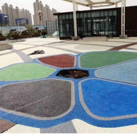 雅安市 C25透水混凝土材料增強劑 透水地坪粘接劑 彩色透水混凝土生產廠家 豪軒地坪 等你來咨詢