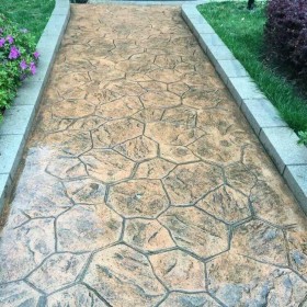 涼山州 藝術壓模地坪 壓花路面廠家 壓?；炷敛牧? 彩色壓花地坪材料廠家 免費技術指導