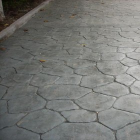 峨眉山市 彩色壓印地坪 彩色壓模地坪材料 水泥壓花地面價格 壓膜混凝土材料廠家