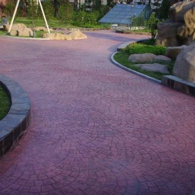 德宏地區 壓印混凝土廠家 彩色壓印路面 藝術壓印地坪 壓花地坪材料廠家 彩色壓膜混凝土施工