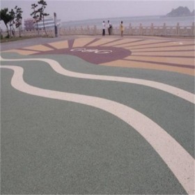 細粒式彩色透水混凝土 生態透水路面 混凝土透水增強劑 罩面劑價格 一條龍服務