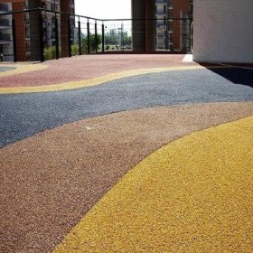 彩色耐磨混凝土 露骨地坪 普通彩色透水混凝土 耐沖壓強耐磨