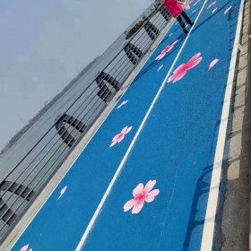 露石子透水混凝土 透水混凝土母料 彩色透水混凝土路