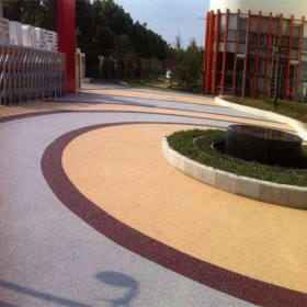 透水性混凝土彩色路面 無砂透水混凝土 免費做造價預算