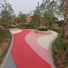 生態透水混凝土材料 彩色透水混凝土顏色料 生態透水地坪