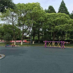 彩色生態透水混凝土地坪 路面彩色透水混凝土 透水彩色路面 量大送貨到工地