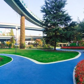 c30彩色透水混凝土 廣場彩色透水混凝土 生態透水地坪材料 工程案例