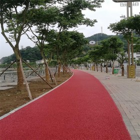 透水混凝土 彩色透水混泥土 透水地坪粘接劑 10cm彩色透水硂 免費指導施工 送貨到工地