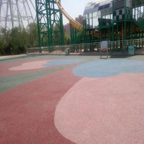 盲道透水混凝土 無砂透水混凝土 彩色地面透水混凝土 多少錢一平方