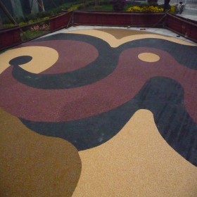 c30彩色混凝土 彩色整體透水路面 生態(tài)透水地坪 海綿城市透水混凝土增強劑 質(zhì)量好的