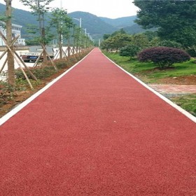 彩色透水混凝地坪材料增強劑 透水地坪 透水地坪粘接劑 彩色透水混凝土生產廠家