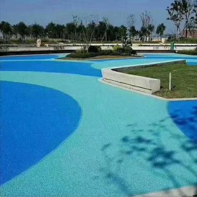 混凝土透水路面配料 彩色強固透水混凝土 廠家哪家好 生態透水硂