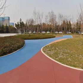 彩色透水混凝土生產廠家 透水混凝土5公分包工包料 現場施工免費指導 量大送貨到工地