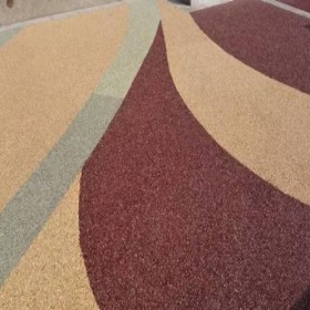 生態透水地坪 彩色地面透水混凝土 透水砼 制作廠家