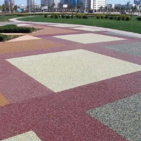 【豪軒地坪材料廠家】 透水路面施工價格 透水混凝土粘接劑 生態透水砼 免費設計施工方案 免費做造價預算