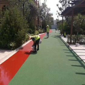 海綿城市 彩色透水混凝土地坪 廠家直銷 技術指導