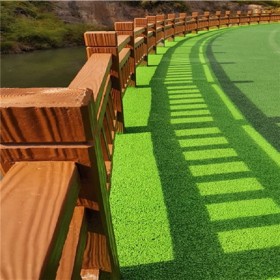 透水混泥土地坪施工材料 公園景區(qū)防滑道路 彩色瀝青路面