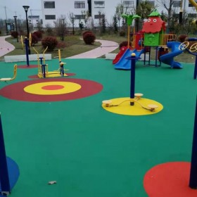 彩色透水地坪耐用 環保型透水混凝土 市政建設、學校操場地坪 免費到地指導