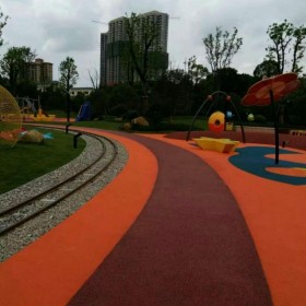 彩色透水混凝土材料粘接劑 彩色混凝土路面 免費提供技術指導  送貨到工地