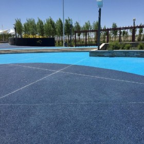 生態(tài)透水路面 彩色強固透水混凝土 海綿透水地坪 現(xiàn)貨供應(yīng)