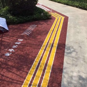 透水性混凝土彩色地面 車行彩色透水混凝土路 生態(tài)透水地坪 做工精細