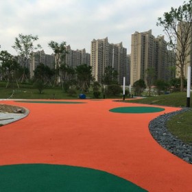 廣場彩色透水混凝土 生態(tài)透水地坪 彩色整體透水路面 廠家出售