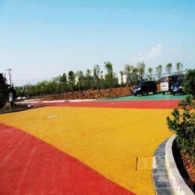 環保透水混凝土 彩色生態透水混凝土 海綿透水地坪 本地的材料廠家