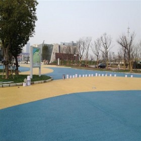 彩色透水混凝土顆粒 環保透水混凝土 商業街彩色混凝土路面 材料廠家出售