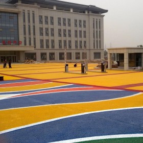 西安市 生態透水混泥土 車行彩色透水混凝土路 海綿城市透水混凝土 生產廠家