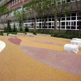 柳州市 人行道彩色透水混凝土 小區彩色混凝土 環保透水混凝土 透水混凝土街道 免費送貨到工地