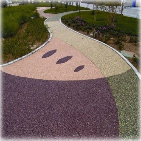 石家莊 小區彩色混凝土 園林道路透水彩色混凝土 彩色地面透水混凝土 生態透水路面 生產廠