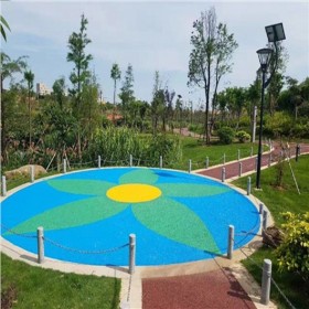 山東 彩色生態透水混凝土地坪 露骨彩色透水混凝土 花紋景觀彩色混凝土 生態透水路面 報清單表