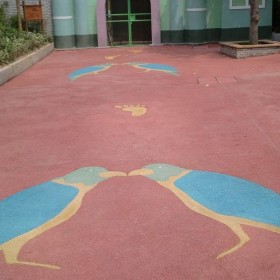 浙江 人行道彩色透水混凝土 環保透水混凝土 生態透水地坪 海綿城市透水砼 透水混凝土母料 專業材料廠商提供