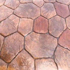 忻州市 壓花藝術(shù)地坪 彩色壓膜地面 水泥壓印 彩色壓印脫膜粉 材料廠家免費(fèi)指導(dǎo)施工