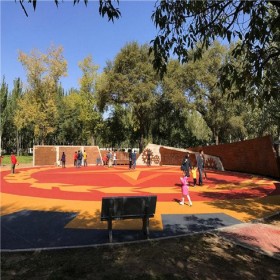 營口市 生態透水水泥地面 彩色透水混凝土路 生態透水砼 現貨供應