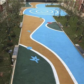 貴陽市 生態透水水泥混凝土 花紋景觀彩色混凝土 透水性混凝土 生產廠家直銷