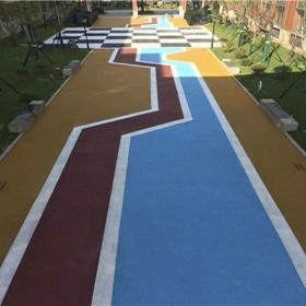 黃石市 無砂透水混凝土 生態透水路面 混凝土透水地坪 彩色透水砼 批發價格